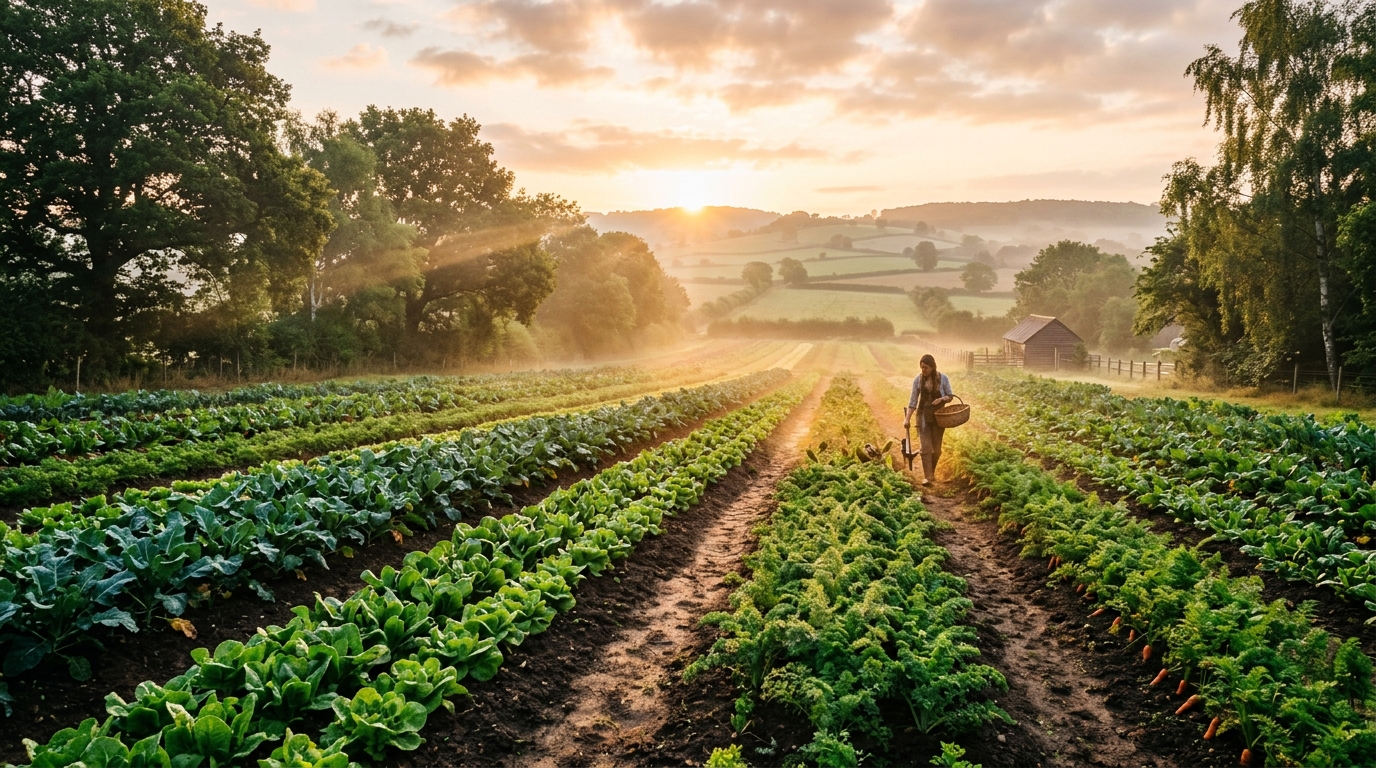 Sunlit Dedicated Farm Fields